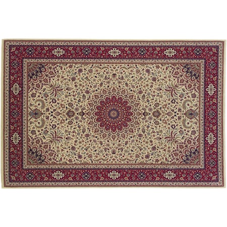 Sphinx By Oriental Weavers Area Rugs, Ariana 095J3 5X8 Rectangle - Ivory/ Red-Polypropylene A095J3160235ST